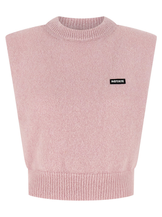 Rotate Birger Christensen Knit Cropped Vest