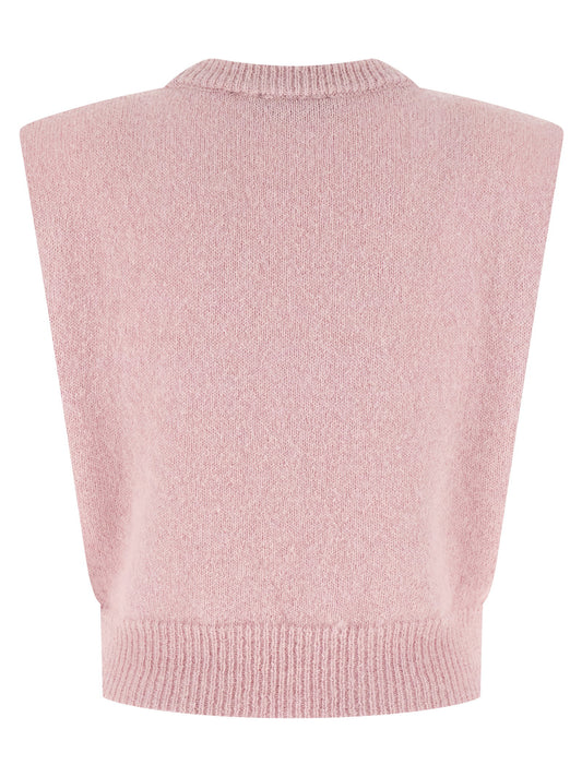 Rotate Birger Christensen Knit Cropped Vest