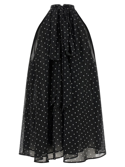 Rotate Birger Christensen Halterneck Bow Top