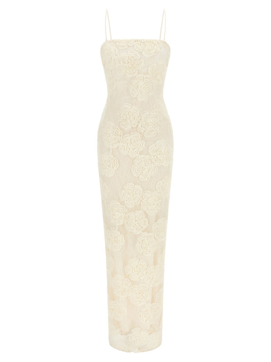 Rotate Birger Christensen Flower Mesh Tube Dress
