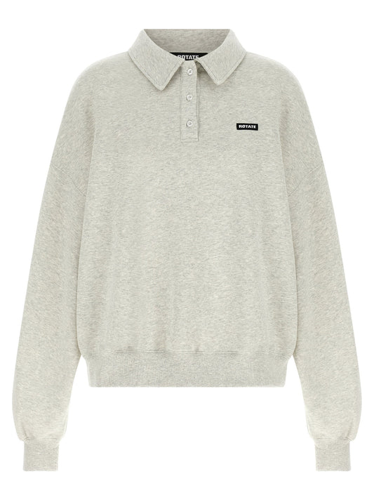 Rotate Birger Christensen Fleece Polo Shirt