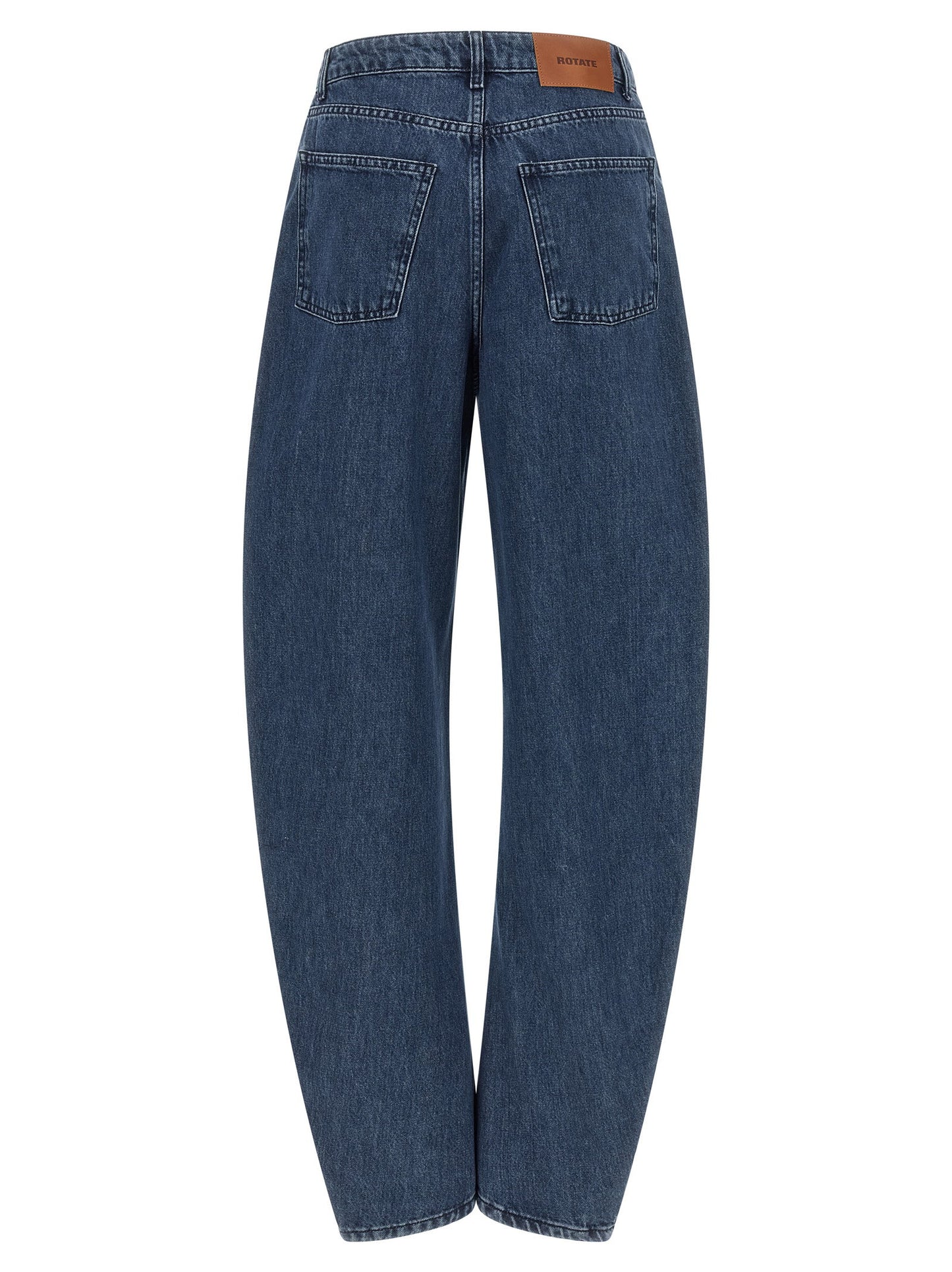 Rotate Birger Christensen Draped Barrel Leg Jeans