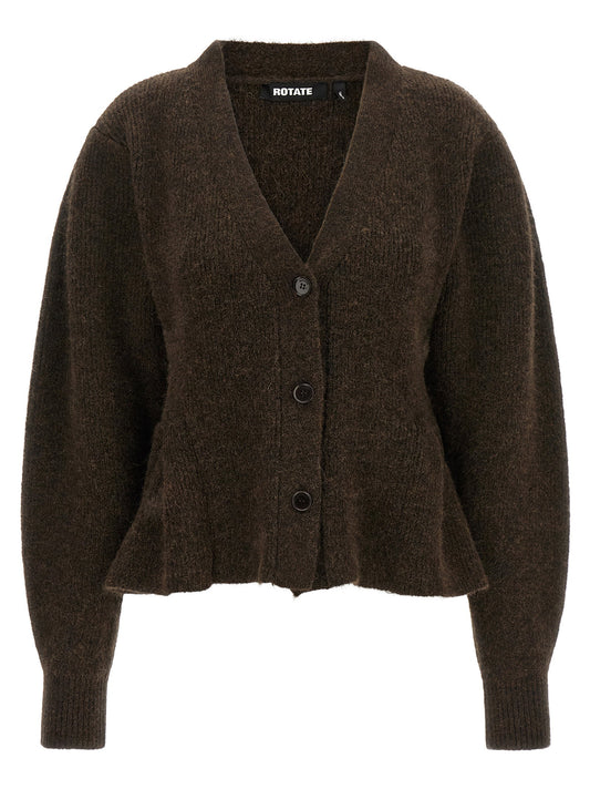 Rotate Birger Christensen Peplum Fund Cardigan