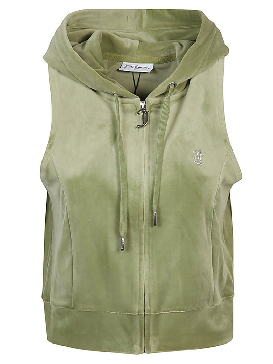 Juicy Couture Juicy Couture Gilly logo velour gilet