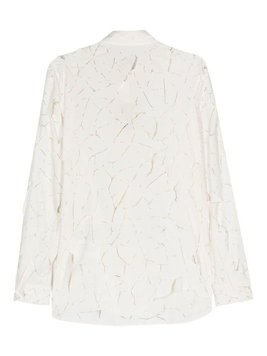 Post Archive Faction Cut-out detail nylon shirt