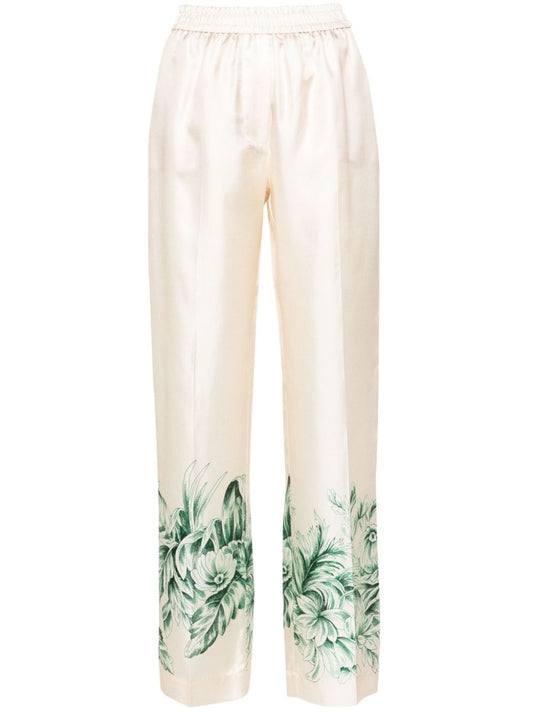 F.R.S . Silk printed trousers