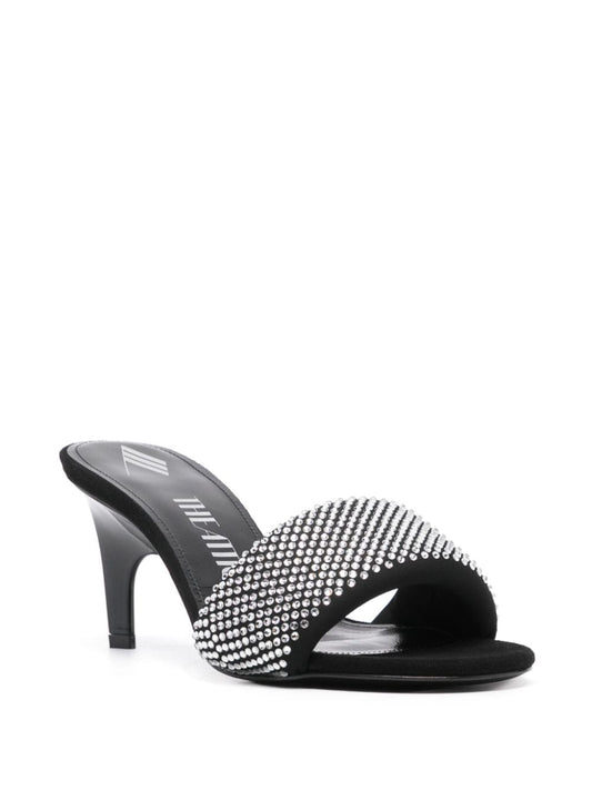 The Attico Rem Mules with rhinestones 60mm