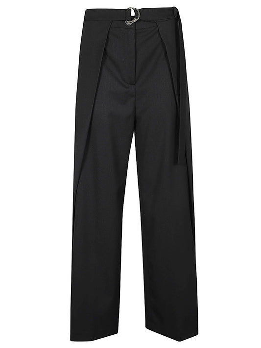 Erika Cavallini Semi-Couture Erika Cavallini Semi-Couture Wool twill Amelia trousers
