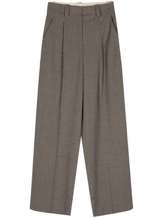 Alysi Wool blend wide-leg trousers