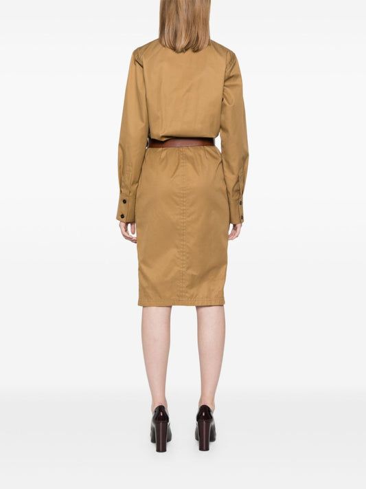Saint Laurent belted dress
