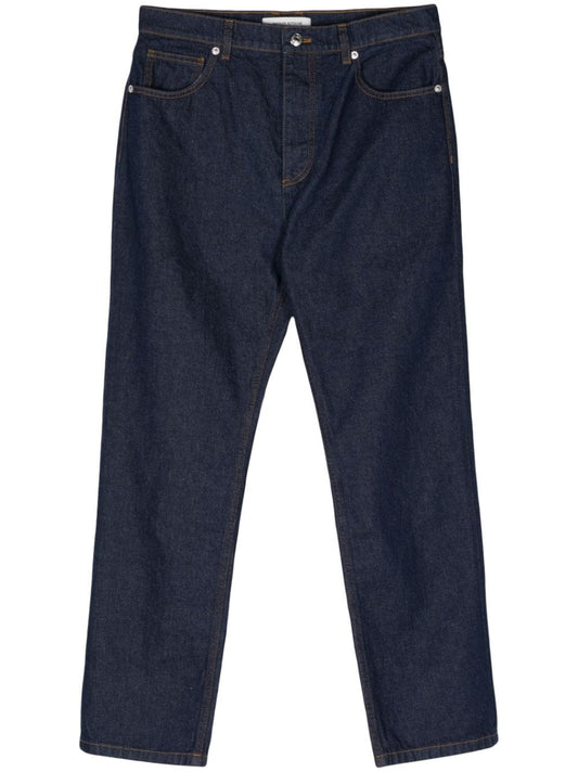 Maison Kitsuné Maison Kitsuné Mid-rise straight-leg trousers