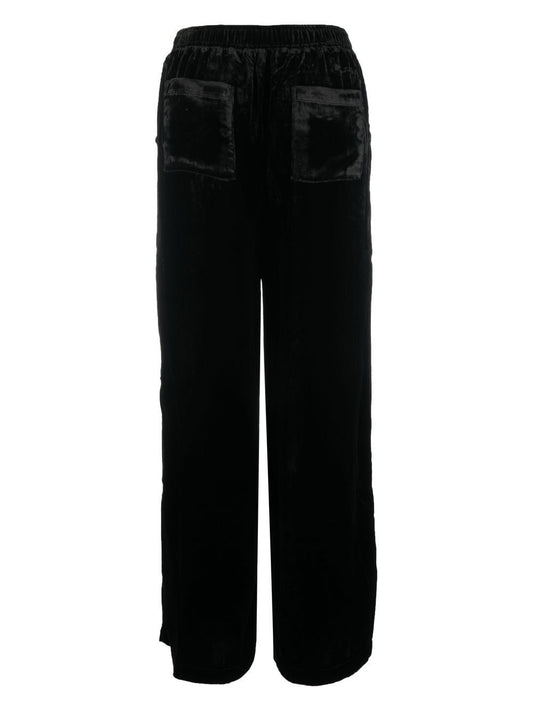 Gold Hawk Velvet wide-leg trousers
