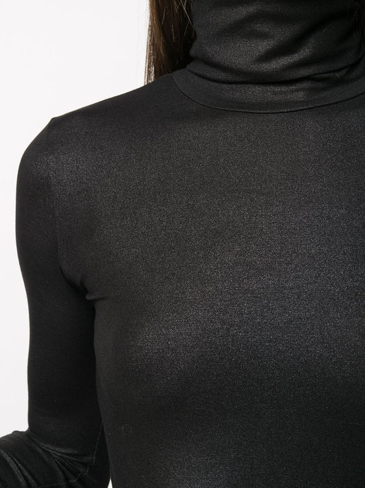 Majestic Lurex high-neck sweater