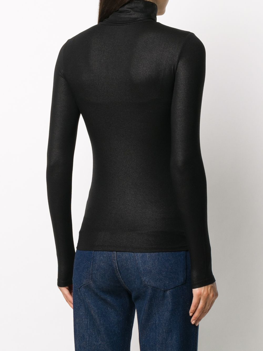 Majestic Majestic Lurex high-neck sweater