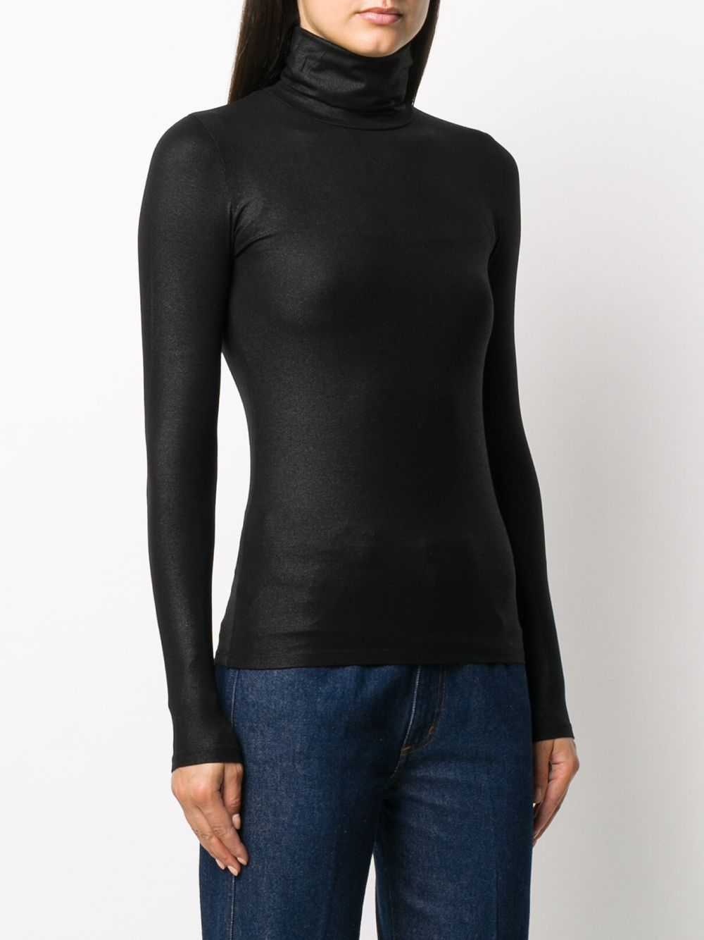 Majestic Majestic Lurex high-neck sweater