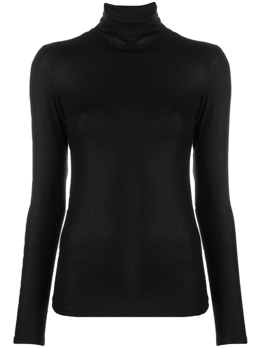 Majestic Majestic Lurex high-neck sweater