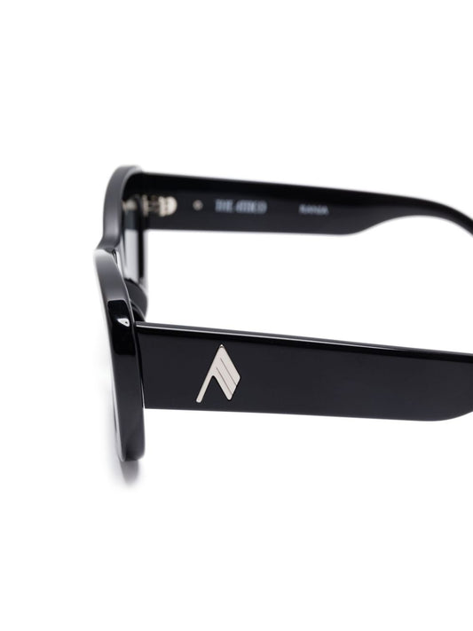 The Attico Black & Silver Sunglasses