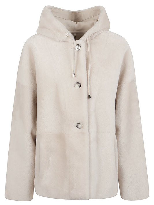 Enes Enes Fur hooded jacket