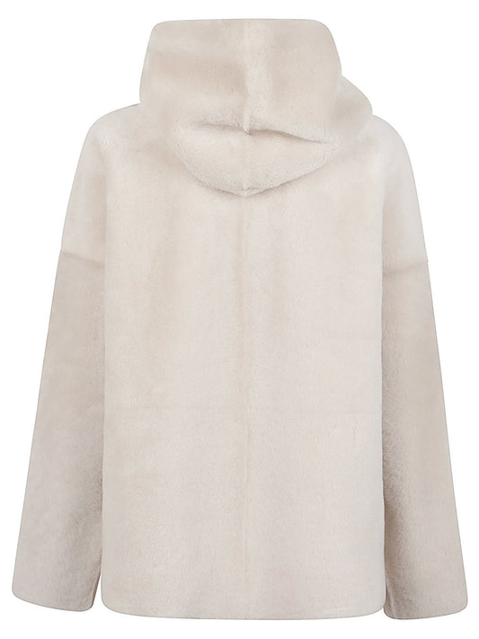 Enes Fur hooded jacket