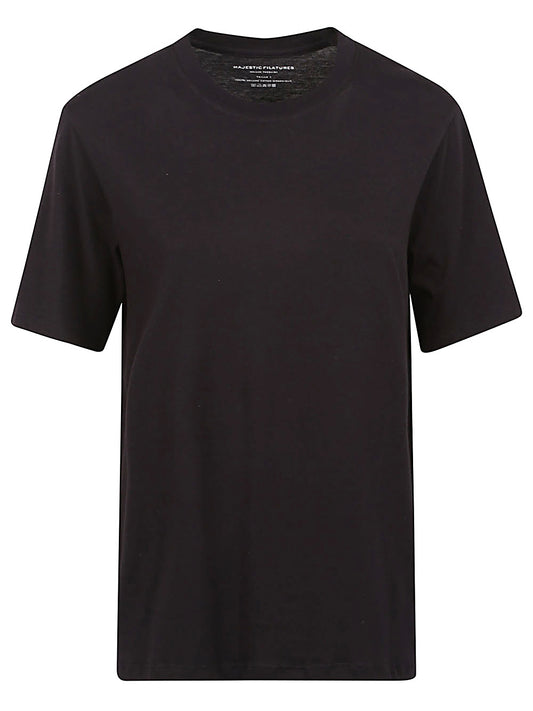 Majestic Majestic Cotton crewneck top