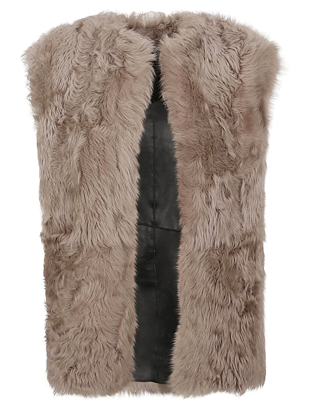 Enes Enes Sleeveless fur coat