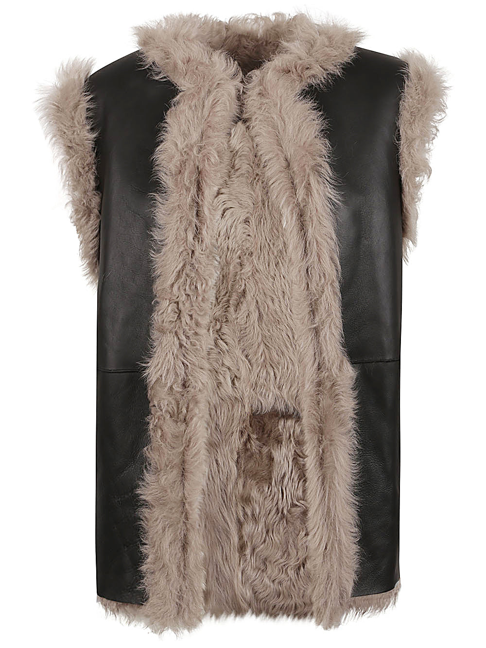 Enes Enes Sleeveless fur coat