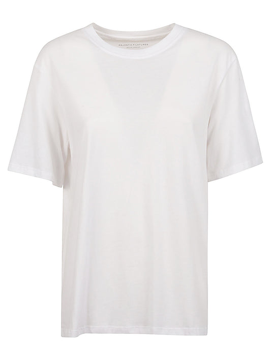 Majestic Majestic Cotton crewneck top