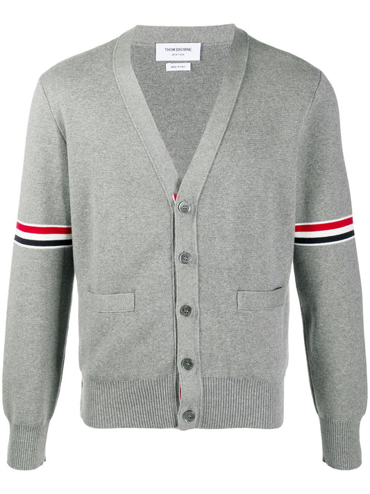 كارديغان قطن بنمط Rwb من Thom Browne