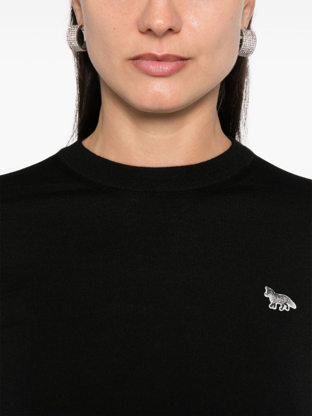 Maison Kitsuné Maison Kitsuné Maison Kitsune Baby Fox-patch sweater