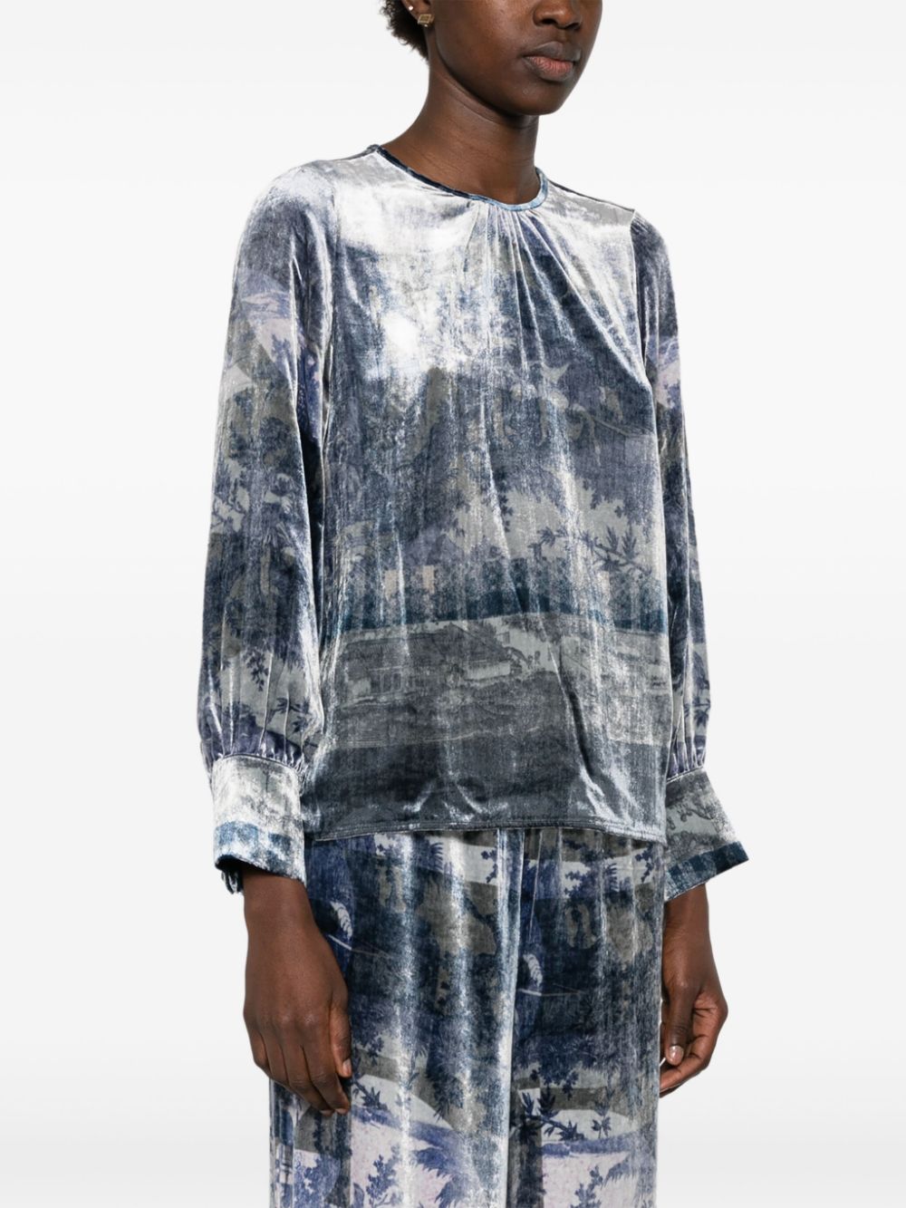 Pierre Louis Mascia Pierre Louis Mascia Silk printed blouse