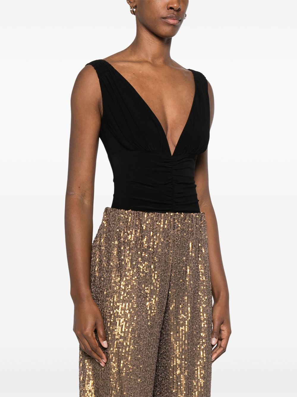 Norma Kamali Norma Kamali V-necked bodysuit