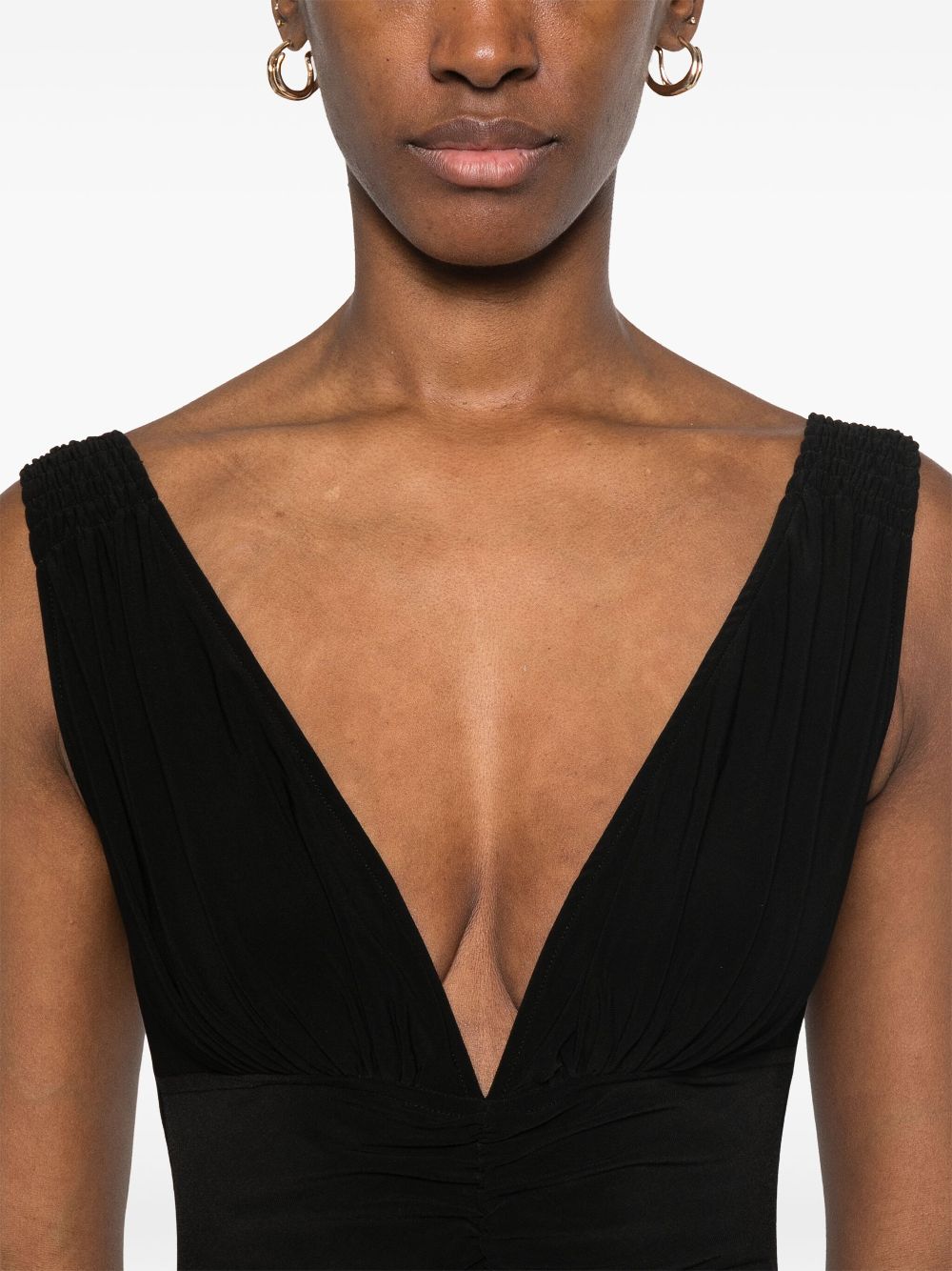 Norma Kamali Norma Kamali V-necked bodysuit