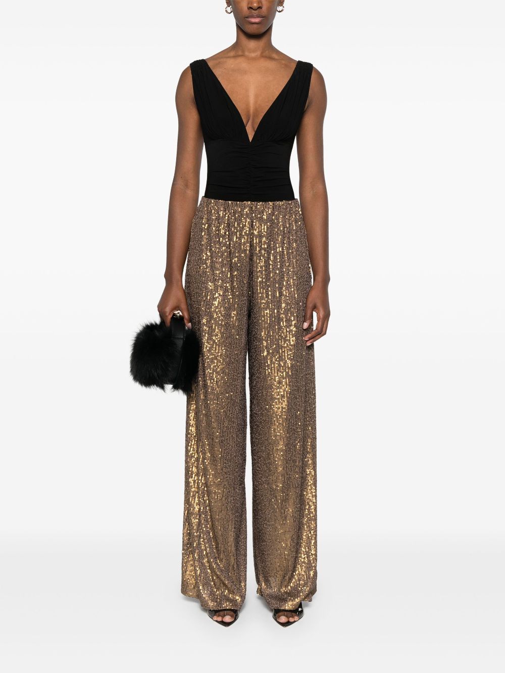 Norma Kamali Norma Kamali V-necked bodysuit