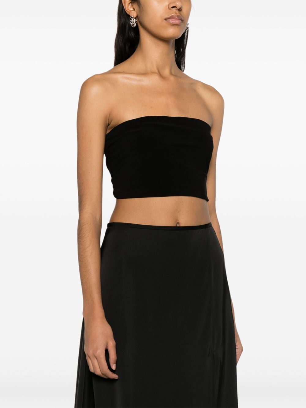 Norma Kamali Norma Kamali Strapless cropped top