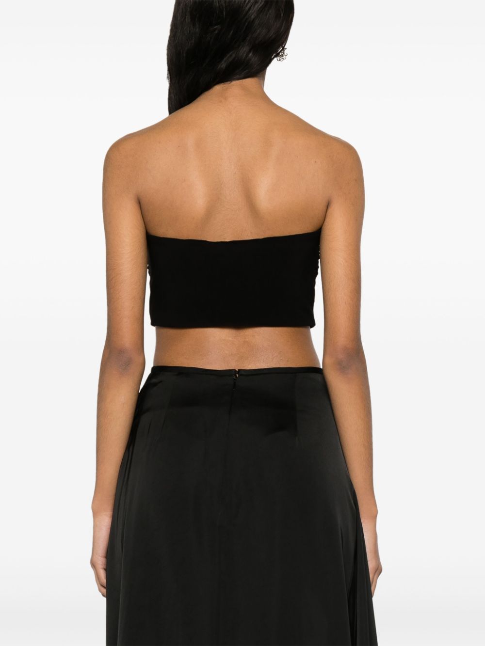 Norma Kamali Norma Kamali Strapless cropped top