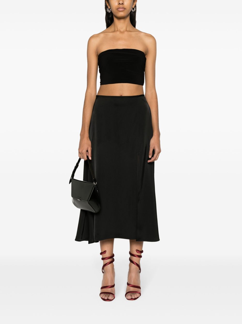 Norma Kamali Norma Kamali Strapless cropped top