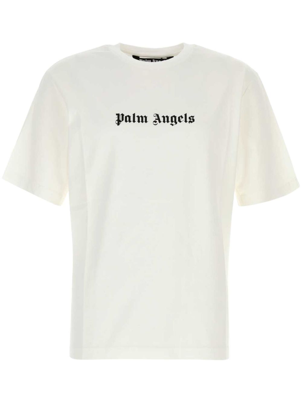 تيشيرت بأكمام قصيرة وطبعة شعار Palm Angels ورقبة مستديرة