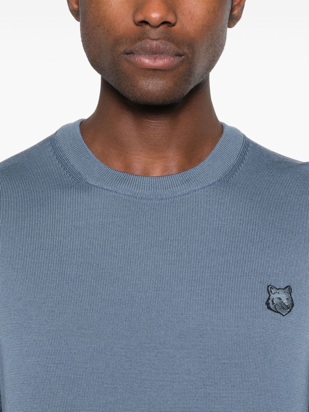 Maison Kitsuné Maison Kitsuné Maison Kitsune Bold Fox Head Applique Sweater