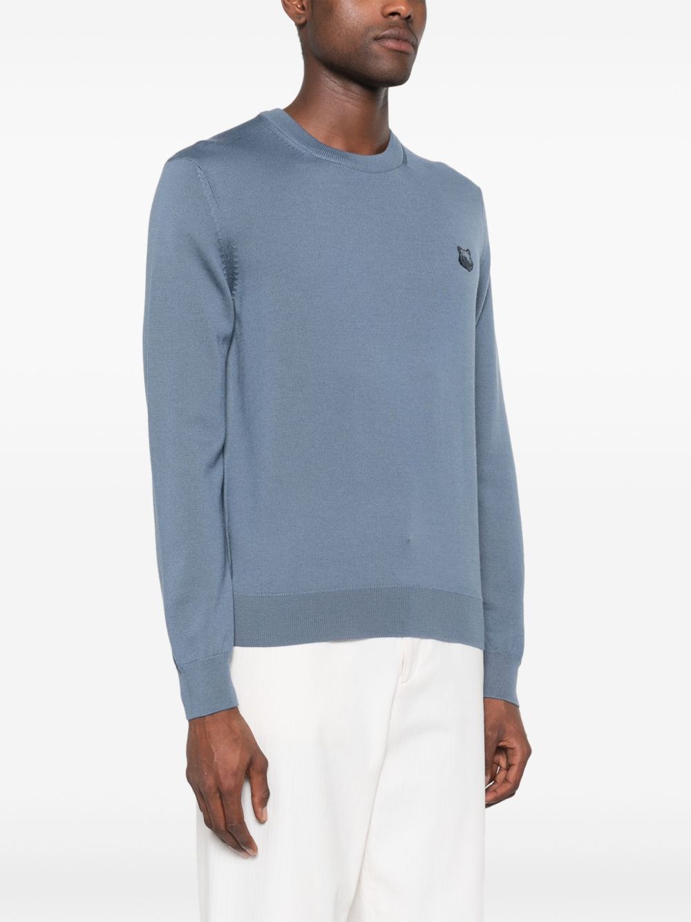 Maison Kitsuné Maison Kitsuné Maison Kitsune Bold Fox Head Applique Sweater