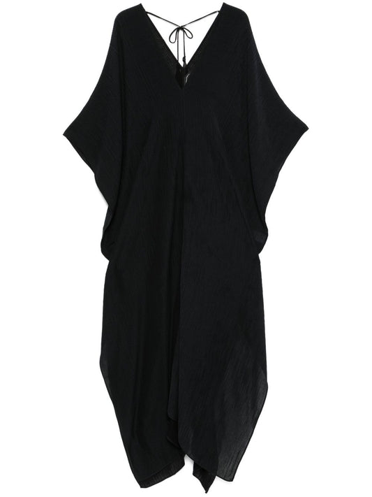 Taller Marmo Pre V-neck half-length sleeves V-back Rio Maggiore kaftan dress
