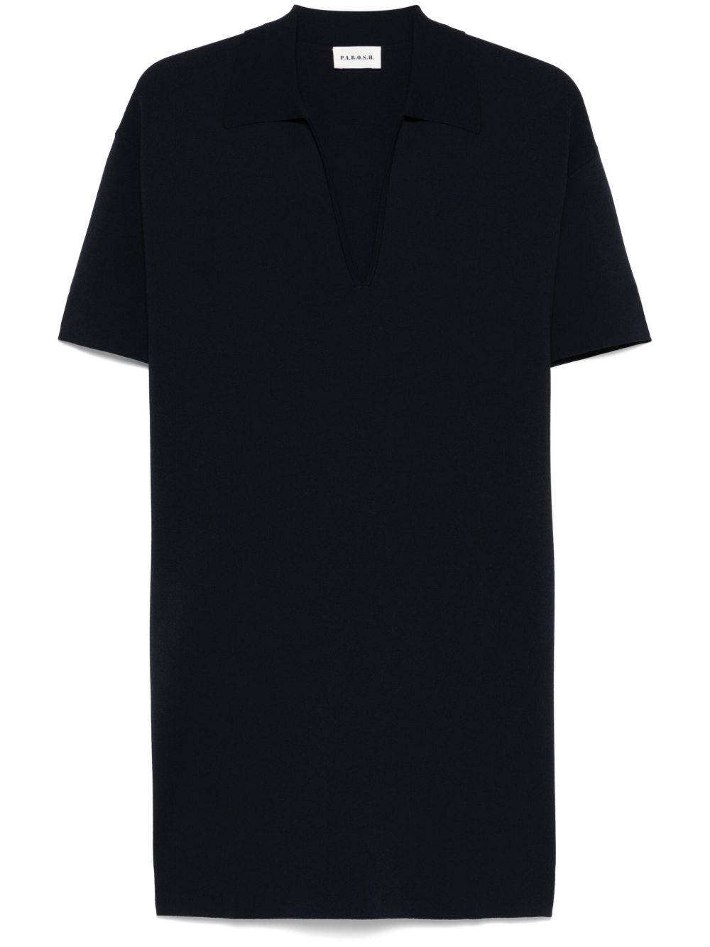 Parosh Parosh P.A.R.O.S.H. mini dress with collar detail and V-neckline