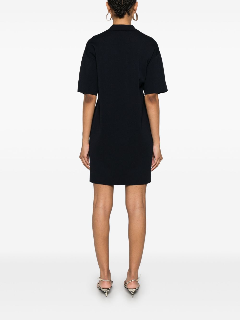 Parosh Parosh P.A.R.O.S.H. mini dress with collar detail and V-neckline