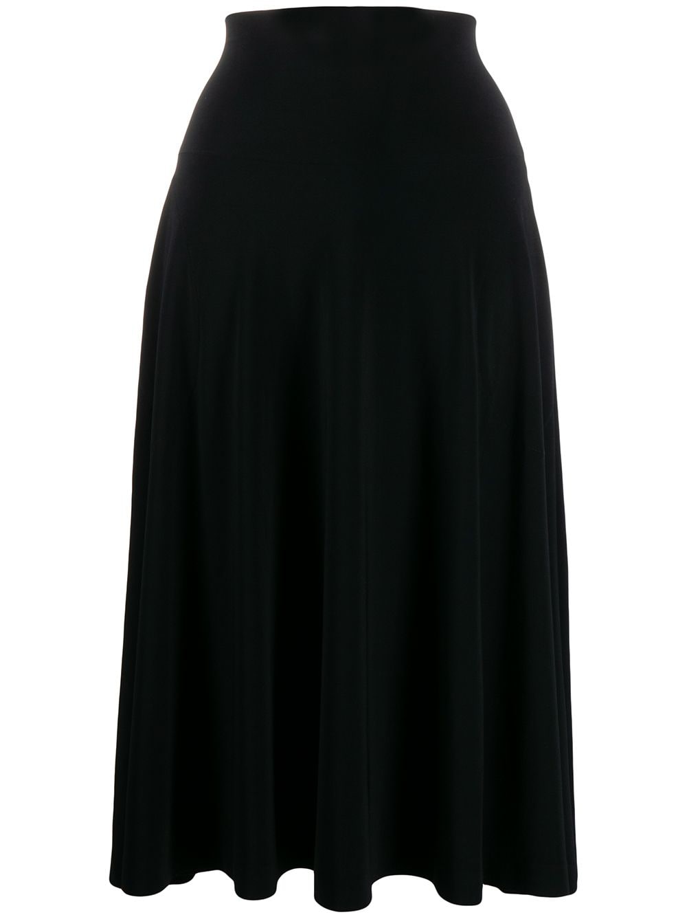 Norma Kamali Norma Kamali Flared jersey skirt