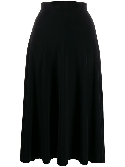 Norma Kamali Norma Kamali Flared jersey skirt