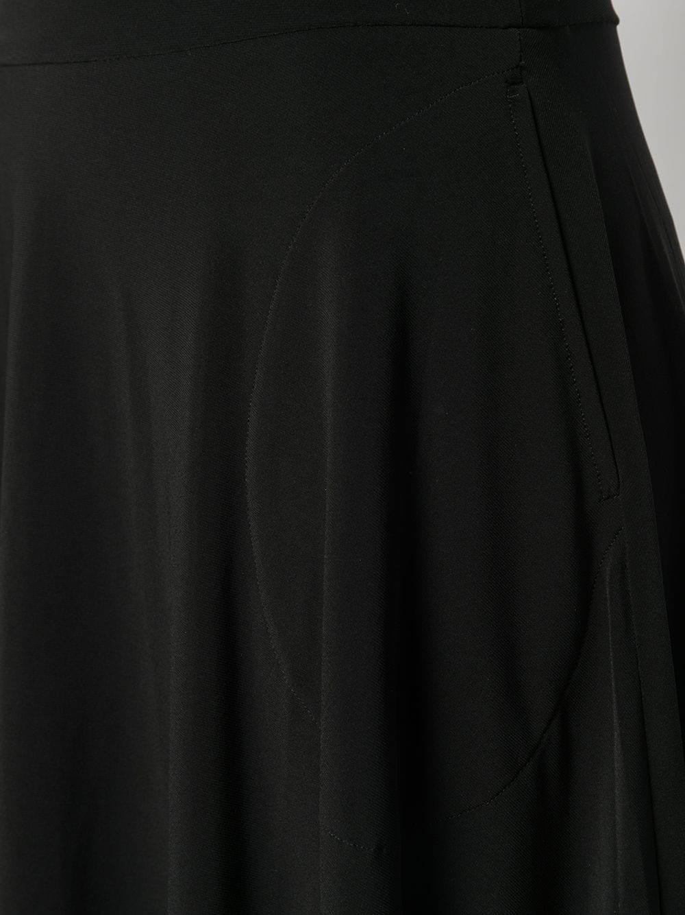 Norma Kamali Norma Kamali Flared jersey skirt