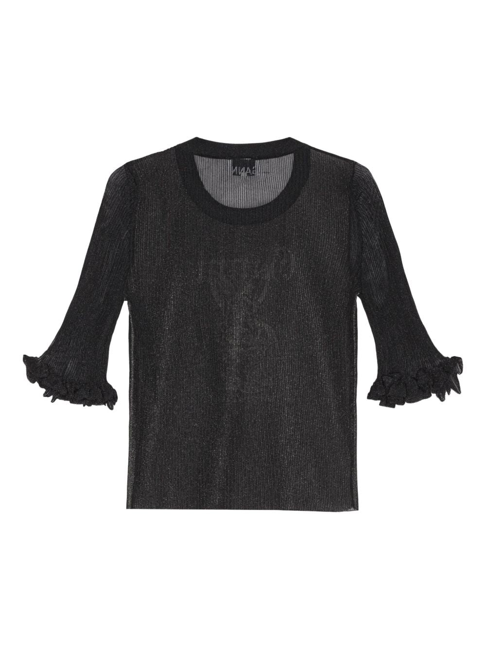 Ganni Ganni Sheer Jacquard Top