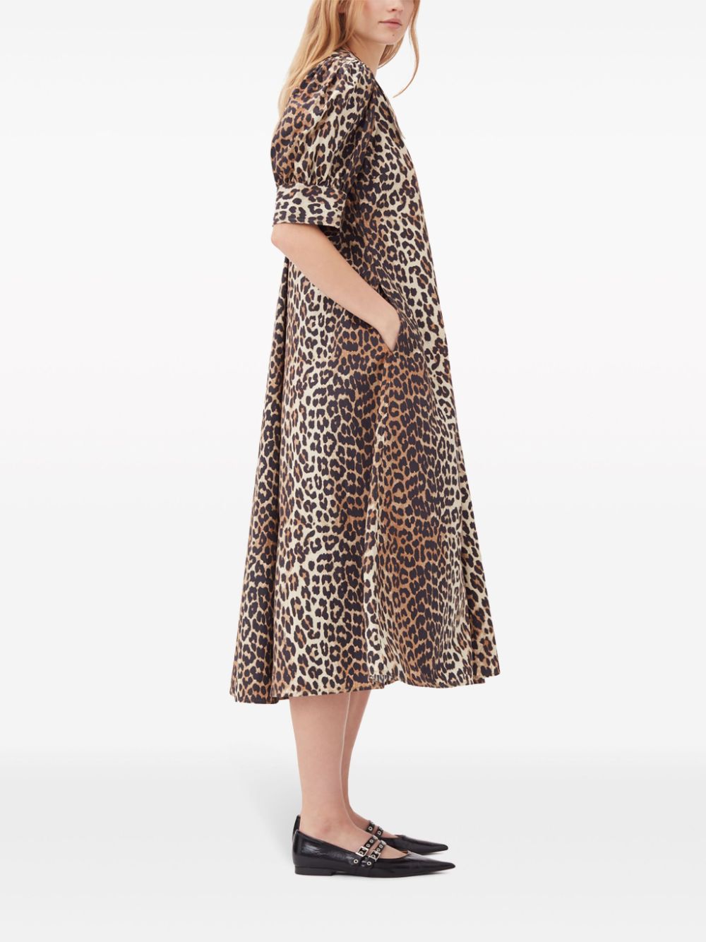 Ganni Ganni Conscious Criteria page Organic cotton maxi dress