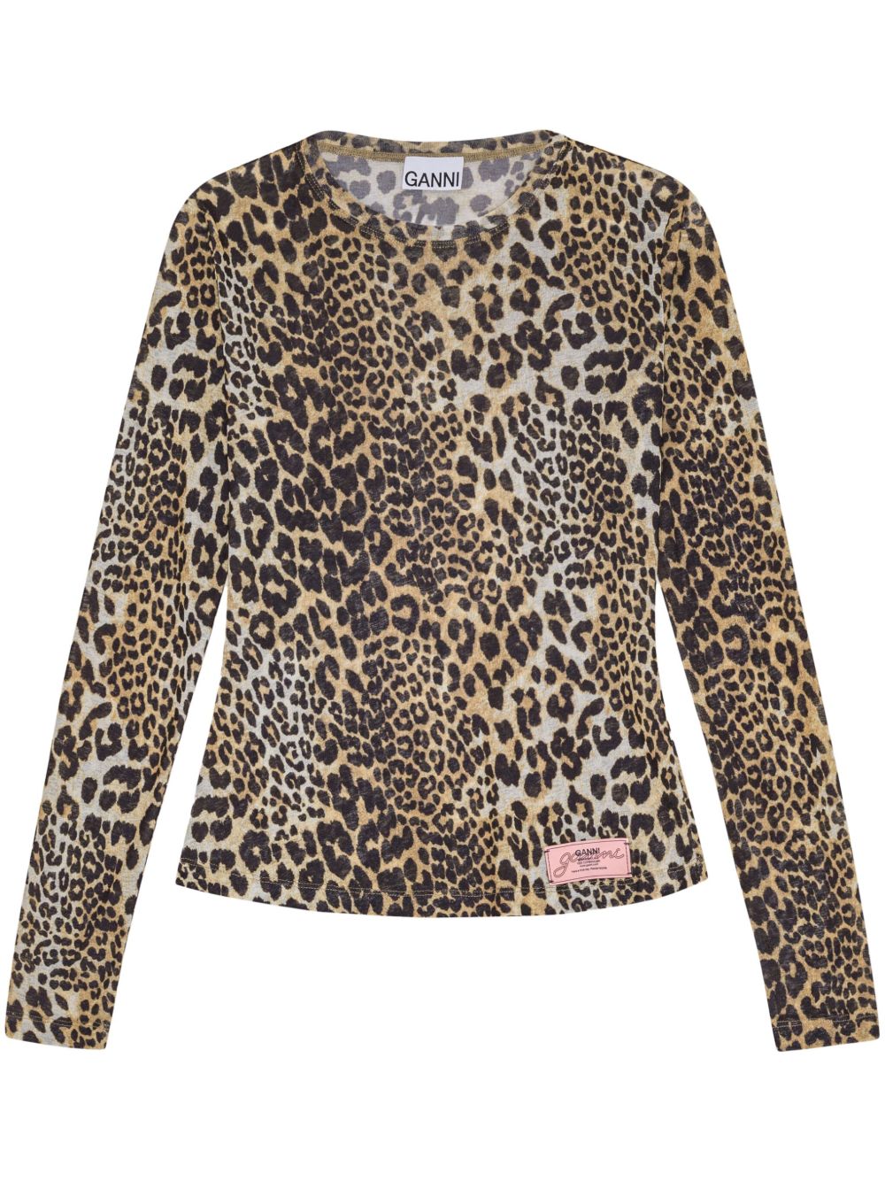 Ganni Ganni Leopard print t-shirt