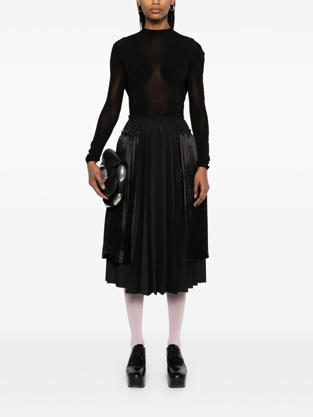 Comme Des Garcons Comme Des Garcons Pleated midi skirt