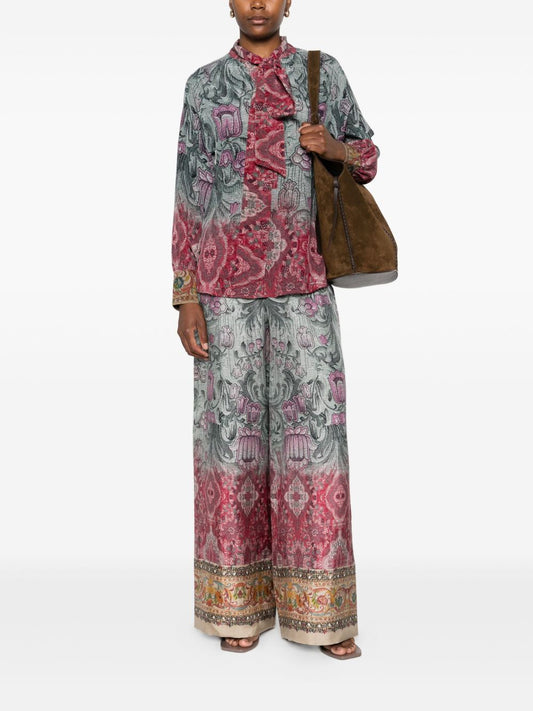 Pierre Louis Mascia Printed silk shirt